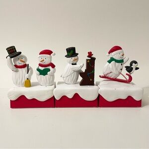 2018 Hallmark Snow Many Memories Lot of 3 Musical Movement Snowmen